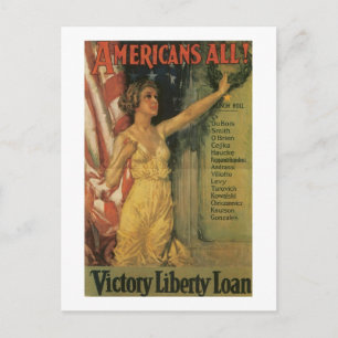 Alla amerikaner vykort