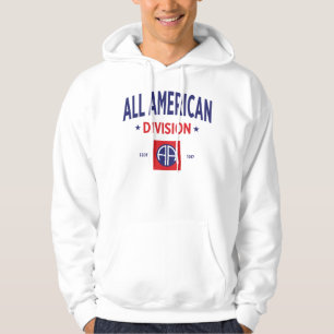 Alla amerikanska - 82:a flygburna divisionen hoodie