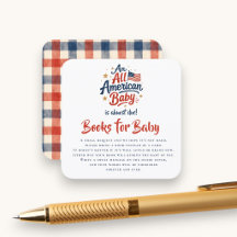 Alla amerikanska babyböcker för baby showerkuvert