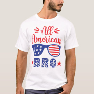 Alla amerikanska bron 4:e juli Lustigt USA:s obero T Shirt