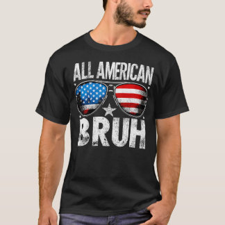 Alla amerikanska bruh 4:e juli boys Patriotic Kids T Shirt