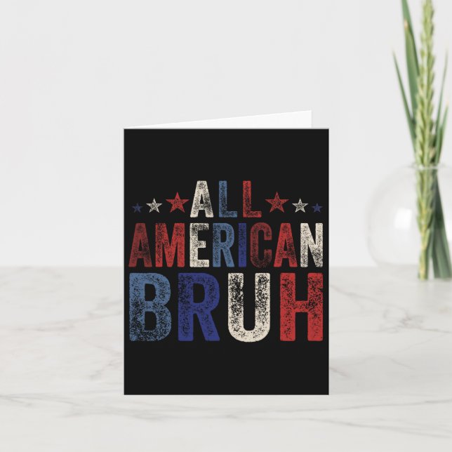 Alla amerikanska bruh 4:e juli Boys Patriotic USA  Kort (Framsida)