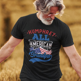 Alla amerikanska farfar 4:e July patriotic Familj T Shirt