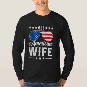 Alla amerikanska fruar 4 juli Patriotic USA Matchi T Shirt