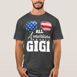Alla amerikanska Gigi Grandma USA flagga Sunglasse T Shirt