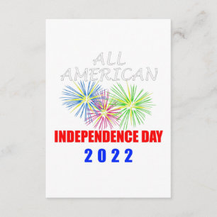 Alla amerikanska Independence day 2022 Tilläggskort
