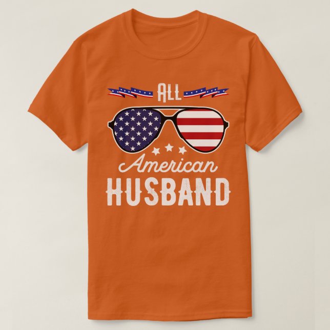 Alla amerikanska Make 4:e juli-solglasögon T Shirt (Design framsida)