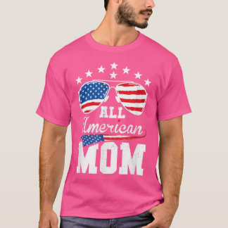 Alla amerikanska Mamma 4:e juli-matchningsfamiljen T Shirt