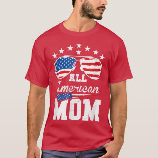 Alla amerikanska Mamma 4:e juli-matchningsfamiljen T Shirt