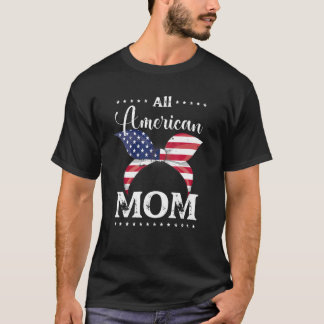 Alla amerikanska Mamma USA 4:e juli Familjematchni T Shirt