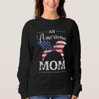 Alla amerikanska Mamma USA 4:e juli Familjematchni T Shirt
