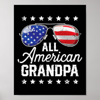 Alla amerikanska morfar 4:e juli-familjen som matc poster