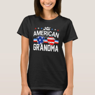 Alla amerikanska mormor 4:e juli-familjen Matching T Shirt