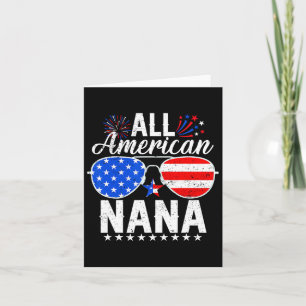 Alla amerikanska Nana-ynka 4:e juli-familjen Match Kort