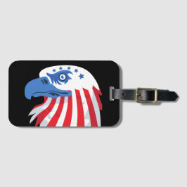 Alla amerikanska öron och Flagga Bagagebricka