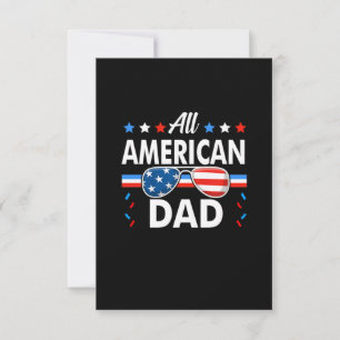 Alla amerikanska Pappa 4:e juli-familjmatchning OSA Kort
