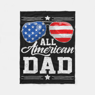 Alla amerikanska Pappa 4:e juli, Fars dag-solar Fleecefilt