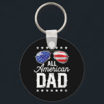 Alla amerikanska Pappa 4:e juli, Fars dag-solar Nyckelring<br><div class="desc">Hela den amerikanska Pappa 4 juli,  Fars dag sunglar Familj 1</div>