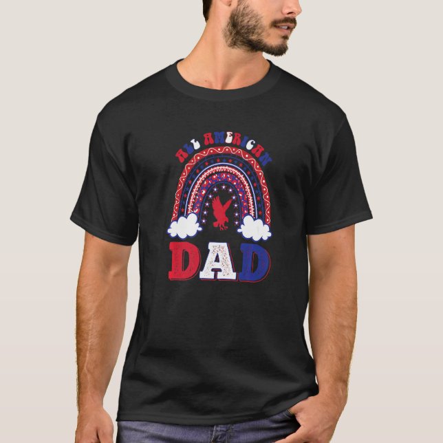 Alla amerikanska Pappa 4:e juli-Öron T Shirt (Framsida)