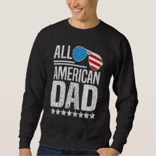 Alla amerikanska Pappa 4:e juli, pappa Fars dag Fa Lång Ärmad Tröja