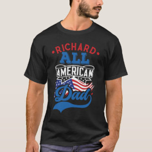 Alla amerikanska pappa 4:e lagliga patriotiska fam t shirt