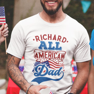 Alla amerikanska pappa 4:e lagliga patriotiska fam t shirt
