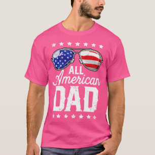 Alla amerikanska Pappa 4 juli T Fars dag Manar Pap Shirt