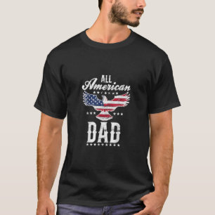 Alla amerikanska Pappa Eagle 4 juli Fa T Shirt