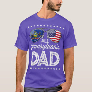 Alla amerikanska Pappa Fars dag Pennsylvania 4:e T Shirt