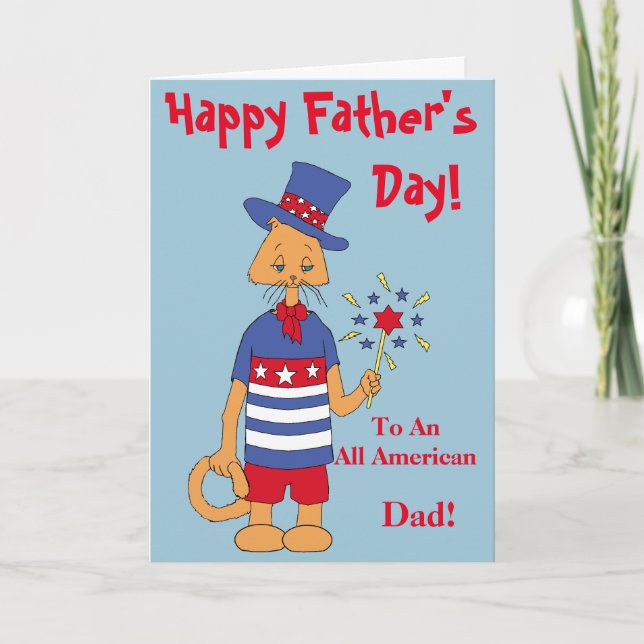Alla amerikanska Pappa! Kort (Framsida)
