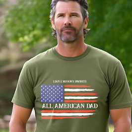 Alla amerikanska Pappa Personlig Fars dag T Shirt