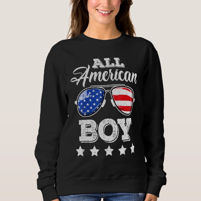 Alla amerikanska pojkar 4:e juli.. t shirt (Framsida)