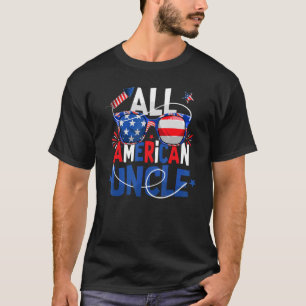 Alla amerikanska sjömän USA flagga 4:e Jul T Shirt