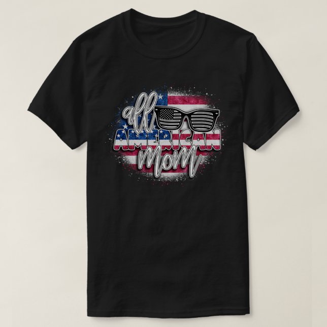Alla amerikanska solglasögon i MAMMA USA för match T Shirt (Design framsida)