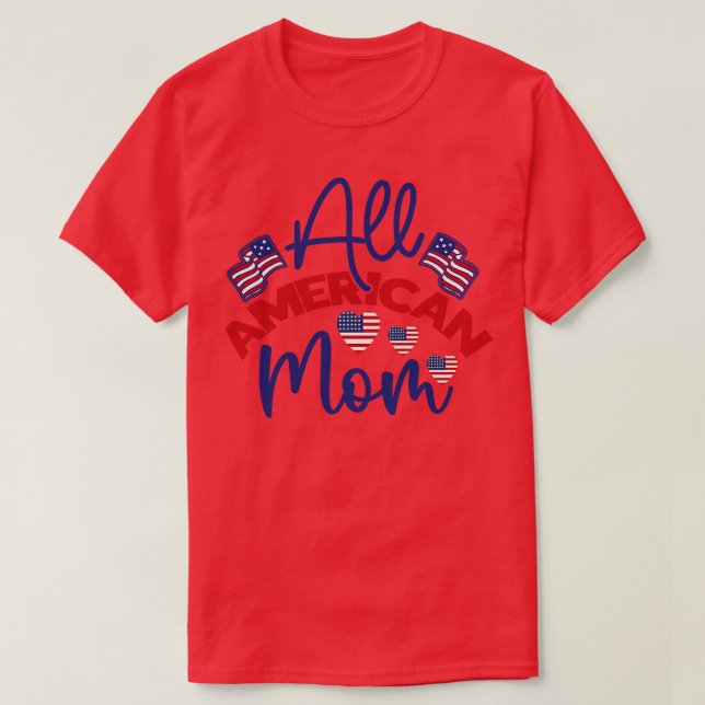 Alla amerikanska solglasögon i MAMMA USA för match T Shirt (Design framsida)