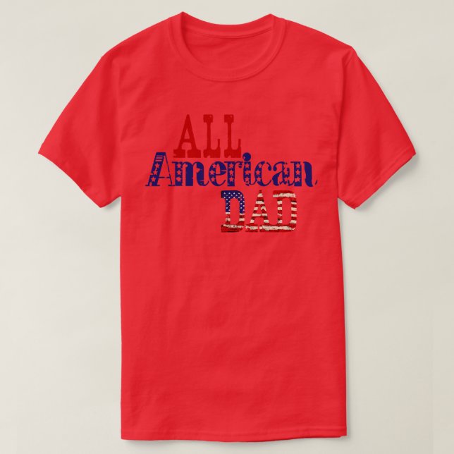Alla amerikanska solglasögon i pappa USA för match T Shirt (Design framsida)