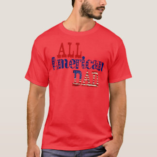 Alla amerikanska solglasögon i pappa USA för match T Shirt