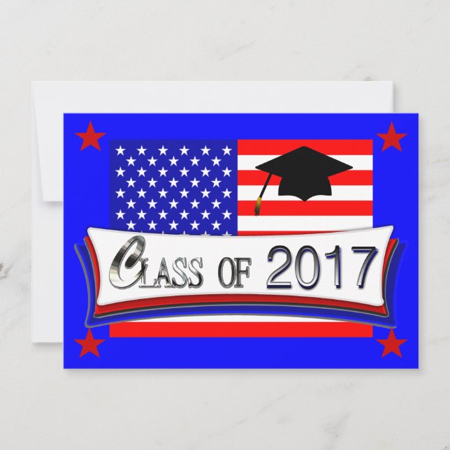 Alla amerikanska Studentkort under 2017 Inbjudningar (Framsida)