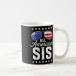 Alla amerikanska Syrran 4:e juli-familjerelaterade Kaffemugg<br><div class="desc">Alla amerikanska Syrran 4:e juli-familjekatslungor</div>