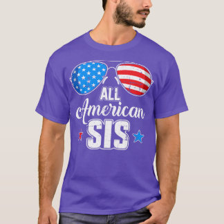 Alla amerikanska syrran USA för matchande syster 4 T Shirt