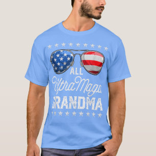 Alla amerikanska Ultra Maga Grandma 4:e juli Sungl T Shirt