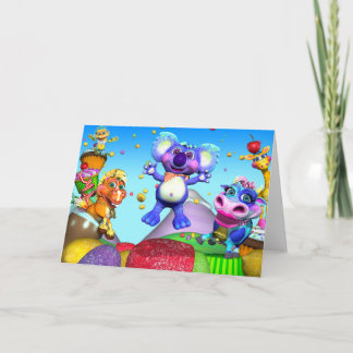 Alla anteckningskortet för små regndroppar kort