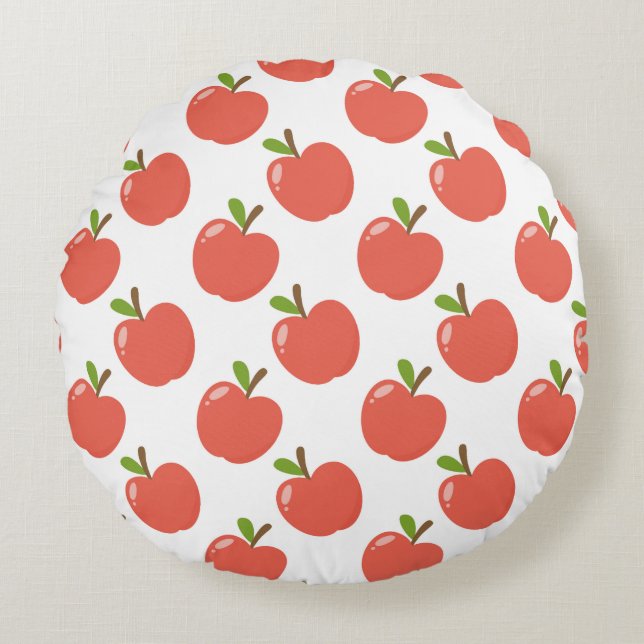 Alla äpplen rund kudde (Framsidan)