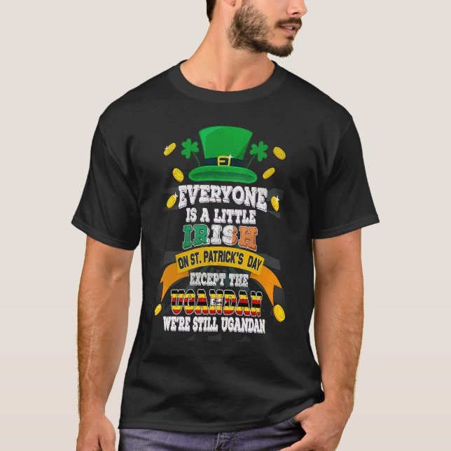 Alla är en liten irländare på St patricks day T Shirt (Framsida)