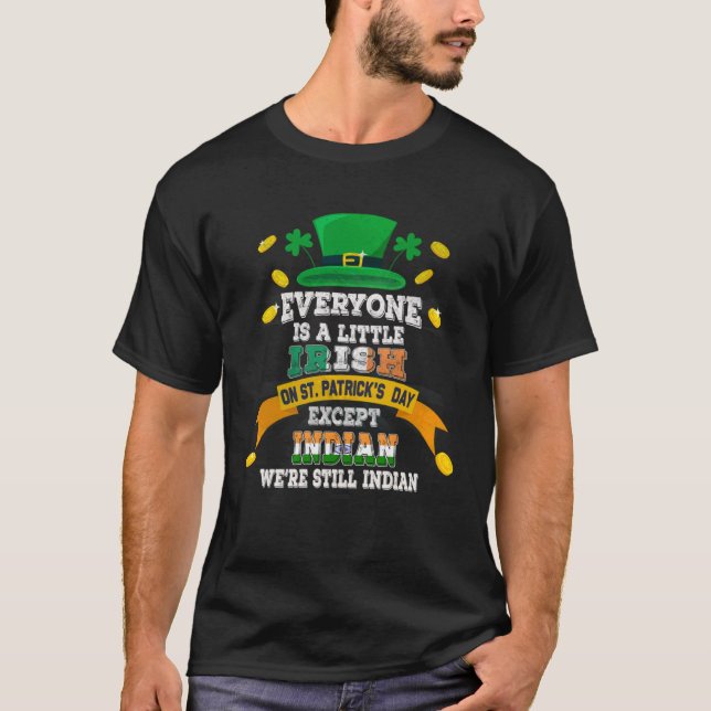 Alla är en liten irländare på St patricks day T Shirt (Framsida)