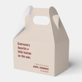 Alla är favoritmänniska på babyduschen presentaskar