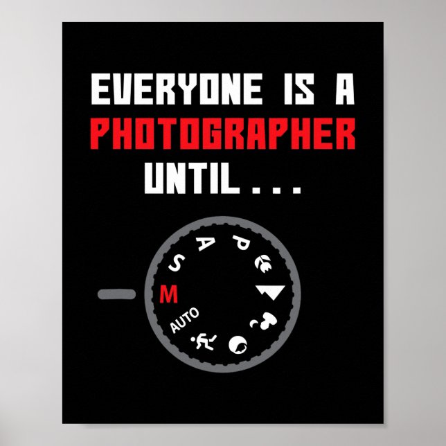 Alla är fotografer tills de har en fin fotografi poster (Framsidan)