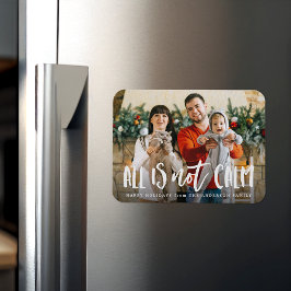 Alla är inte Lugn-fungerande Helgdag-foto Magnet