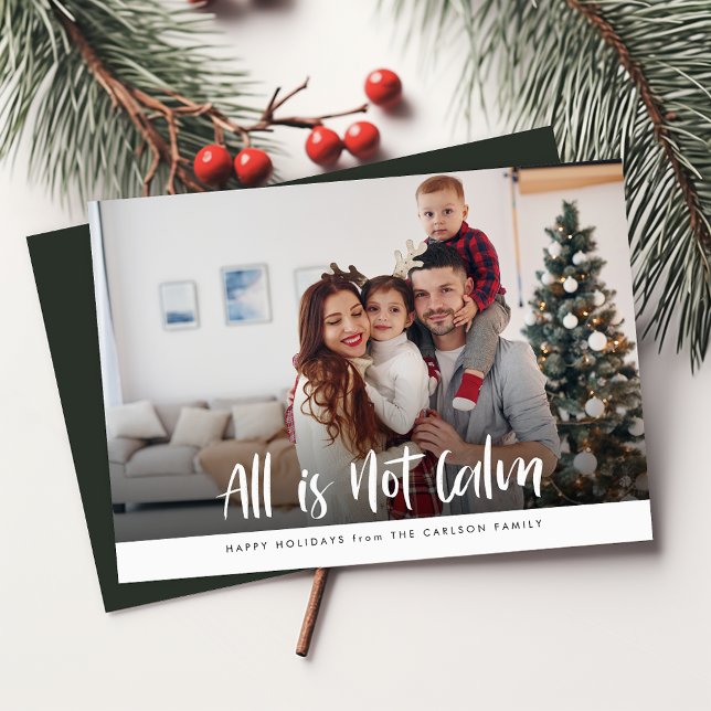 Alla är inte Lugn | Lönsam julfoto i familjen Julkort (Skapare uppladdad)