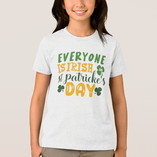 Alla är Irish St. Patrick's Day T Shirt (Framsida)